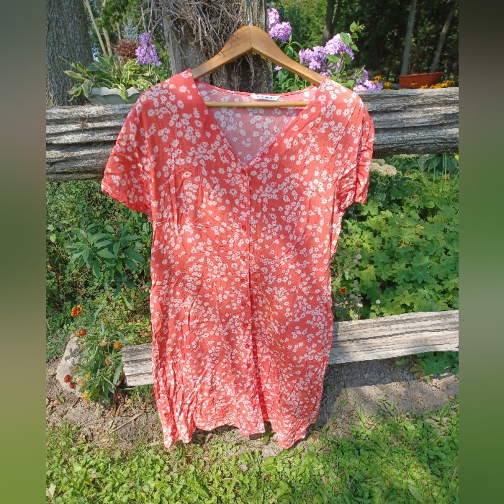 🌻🌷Penningtons🌻  Floral Short Sleeve Shift Dress Spring Midi Cottageco…